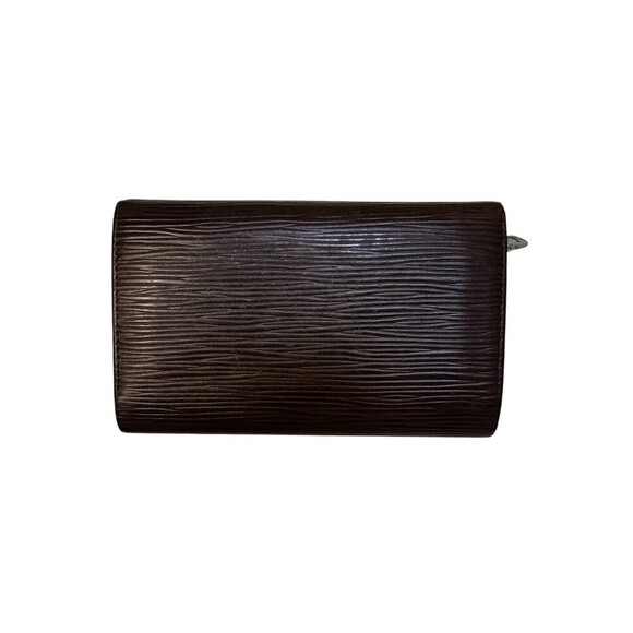 Louis Vuitton Epi Tressor Wallet Brown Leather Authentic Approx 6 x 4 Inches - Picture 1 of 15